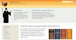 Desktop Screenshot of librarytools.com