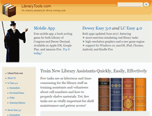 Tablet Screenshot of librarytools.com